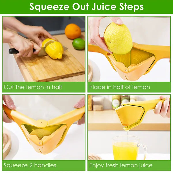 Manual Lemon Squeezer Fold Flat Design Effortless Hand Lemon Juicer Squeezer Manual Citrus Juicer With Sideways Pivot - view 5