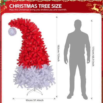 6 FT Santa Hat Style Pre-lit Christmas Tree - view 2