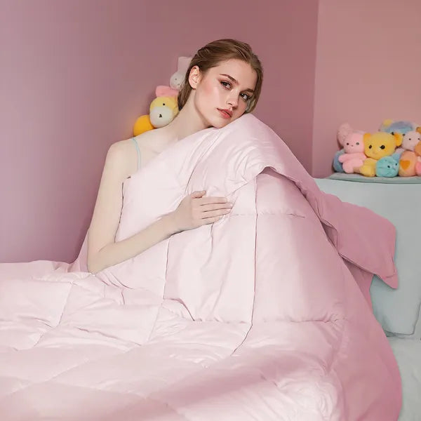 Pink Comforter Insert, Soft And Comfortable Against The Skin, Suitable For All Seasons, Machine Washable - view 6