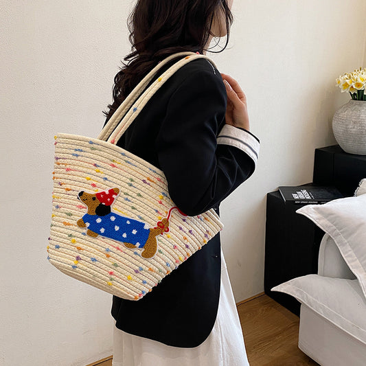 Womens Stylish Tote Basket Bag Bucket Bag And Tote - view 2