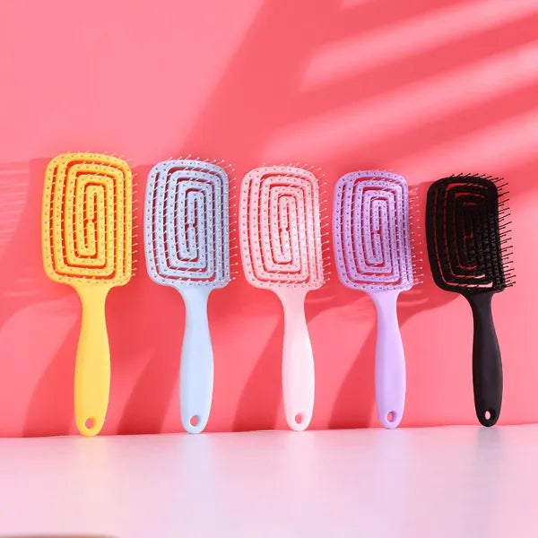 Purple 1 PCS Curl Hair Brush, Curly Defining Brush, Vented Hair Brush For Shaping - view 2