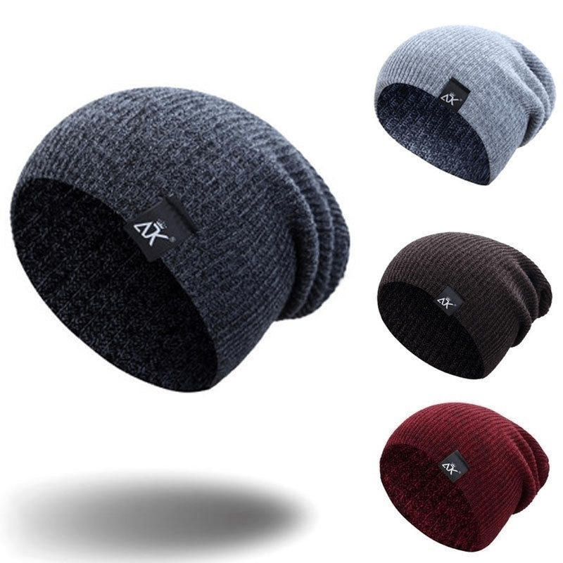 Unisex Fashionable Knitted Beanie, Winter Wool Elastic Hat For Outdoor Cycling, Camping - view 4