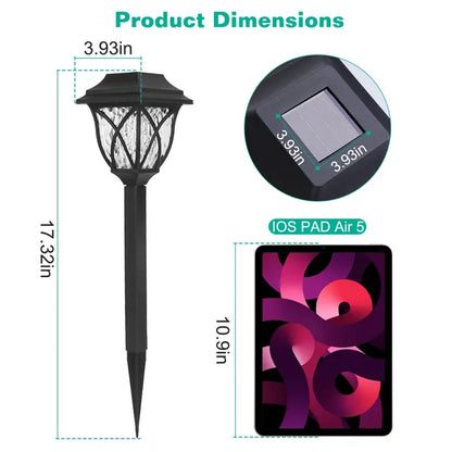 6Pack Solar Powered Stake Light Outdoor Decorative Landscape Lamp IP45 Waterproof Auto On Off Outdoor Light For Pathway - view 3