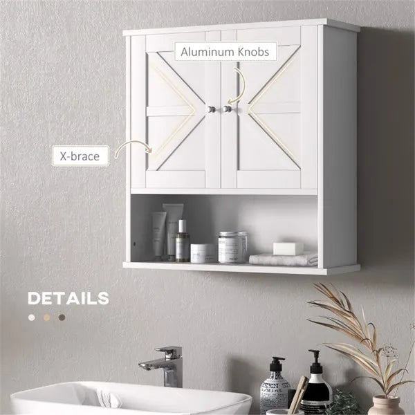 Bathroom Cabinet/Wall Cabinet-White - view 4