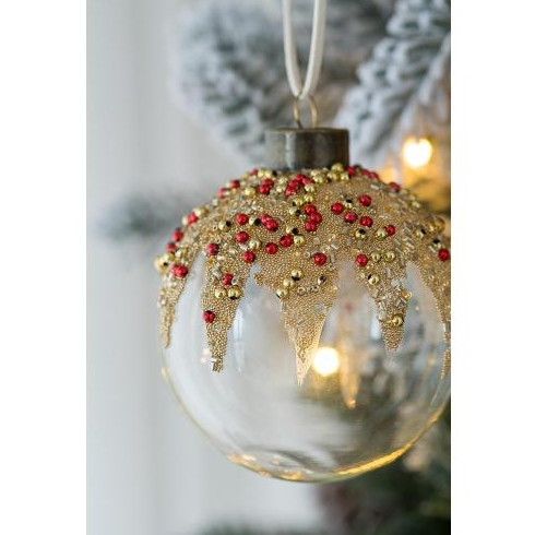 D3 Christmas Ball Ornaments, Glass Decorative Hanging Ball Christmas Tree Ornaments For Holiday Party Decorations
