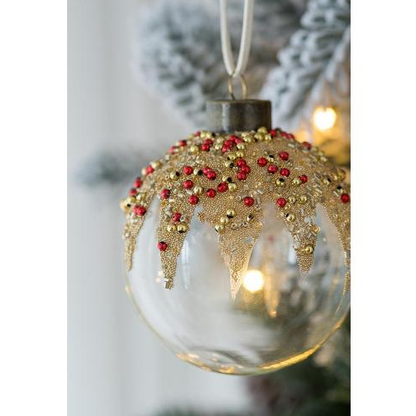 D3 Christmas Ball Ornaments, Glass Decorative Hanging Ball Christmas Tree Ornaments For Holiday Party Decorations