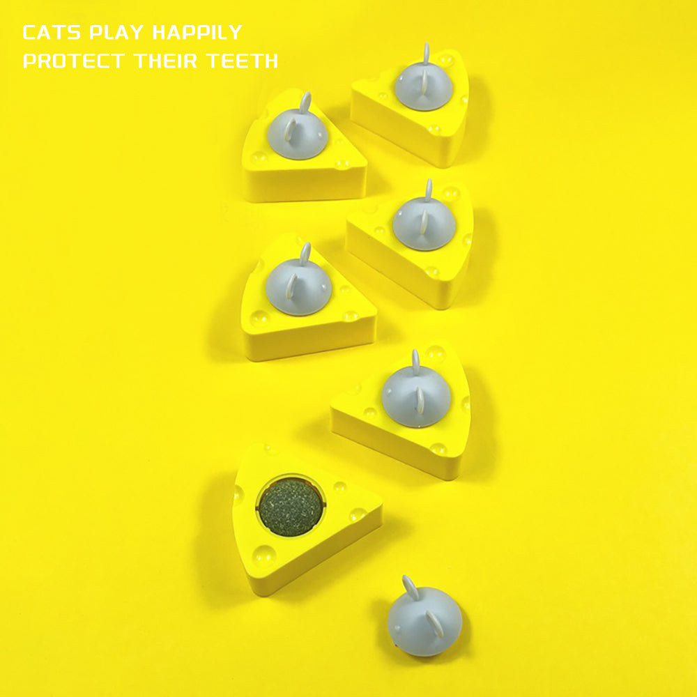 Pet Cat Catnip Toy Balls, Cheese Catnip Ball Nature Edible Cat Silvervine Chew Toys - view 4