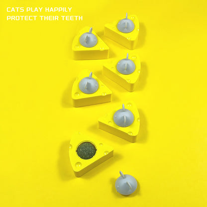 Pet Cat Catnip Toy Balls, Cheese Catnip Ball Nature Edible Cat Silvervine Chew Toys - view 4