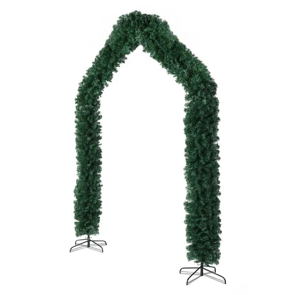 240X40X260cm 1650 Branches PVC Christmas Arch Holiday Arch Decoration Green - view 5