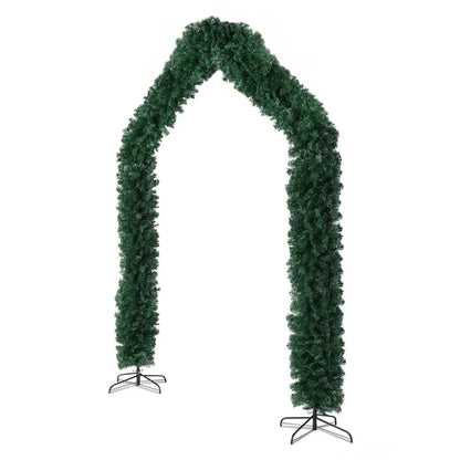 240X40X260cm 1650 Branches PVC Christmas Arch Holiday Arch Decoration Green - view 5