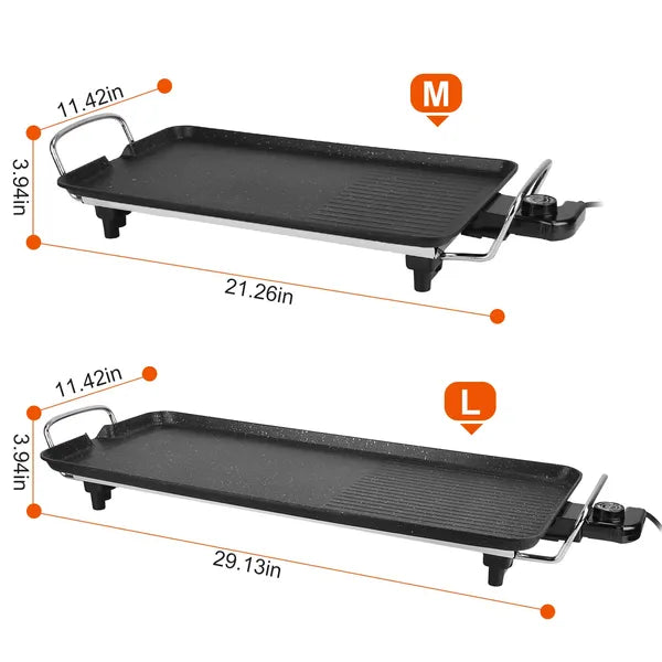 Electric Barbecue Grill Hot Plate Cooking BBQ Griddle Non-Stick Table Top Grill Griddle For Indoor Outdoor Camping - view 4