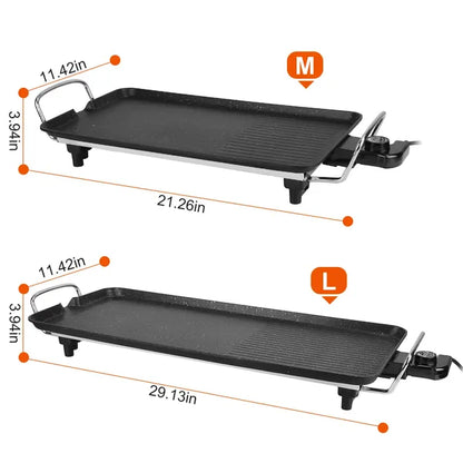 Electric Barbecue Grill Hot Plate Cooking BBQ Griddle Non-Stick Table Top Grill Griddle For Indoor Outdoor Camping - view 4