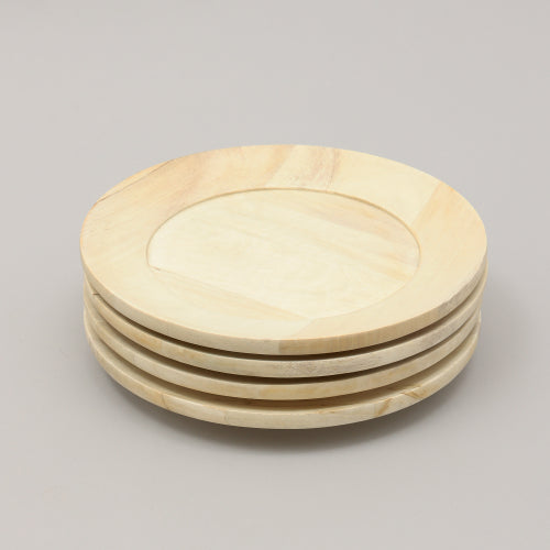 Handcrafted Wood Charger Plate Wooden Dinning Placemat Artisan Wood Tableware - view 5
