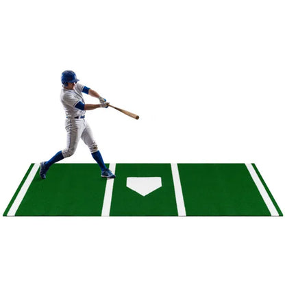 10ft X 3ft Softball Pitching Mat With Artificial Turf, Indoor & Outdoor Training Aid For Pitching Practice -Green - view 5