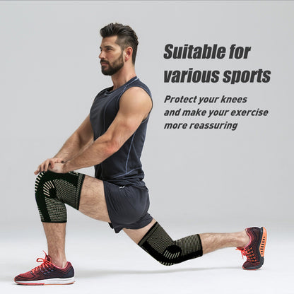 1 Pair Copper Knee Pads Ultimate Shock-Absorbing Gear For Men & Women Superior Knee Support For Sports Yoga Fitness - view 2