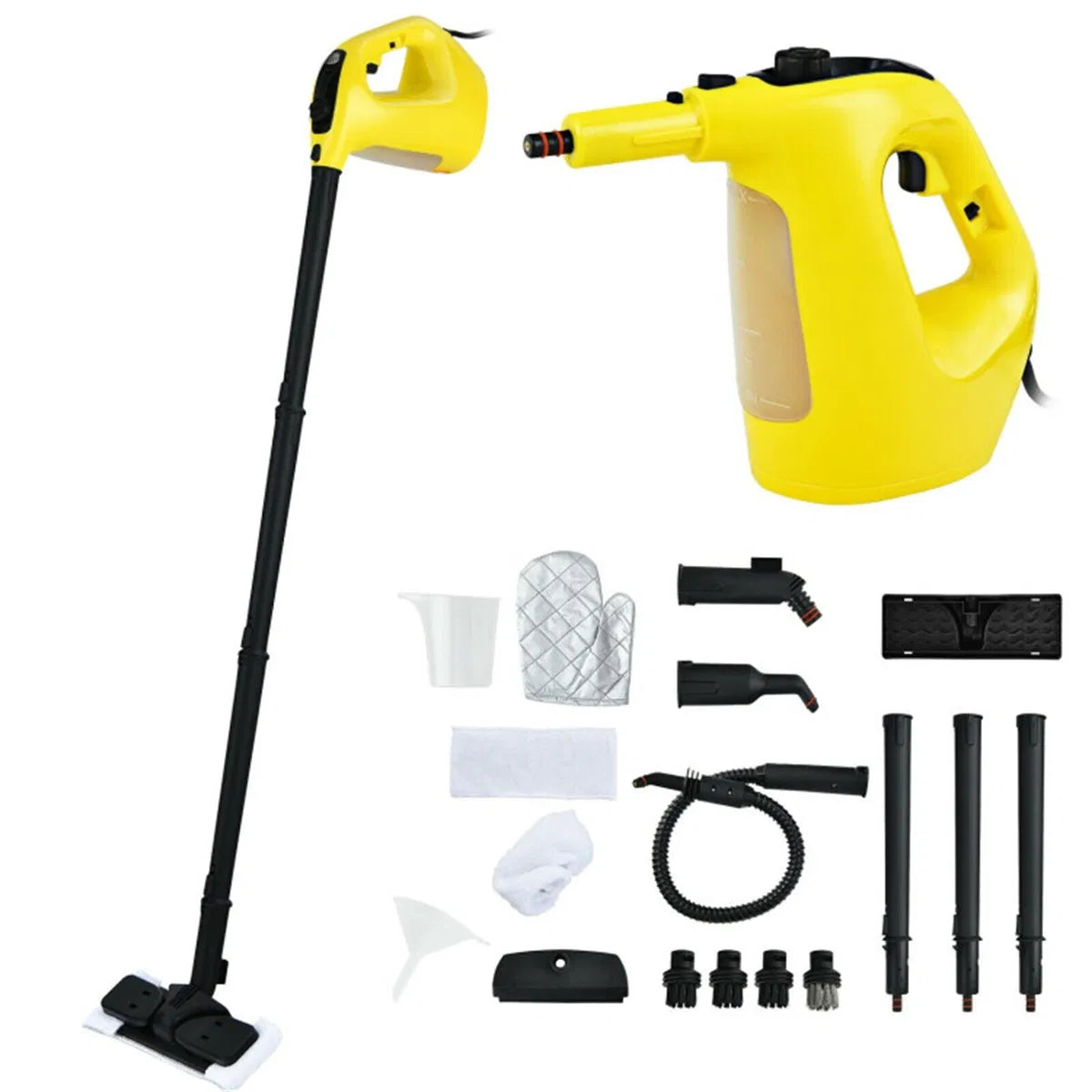 1400W Handheld Steam Cleaner, 257 High Pressure Steamer with 14-Piece Accessories, Chemical-Free Steam Mop for Kitchen - view 9