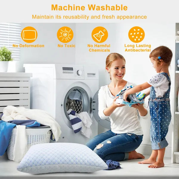Bed Pillows Cooling Memory Foam Pillow Ventilated With Cooling Gel Infused Memory Foam Heat Moisture Reducing Cooling - view 3