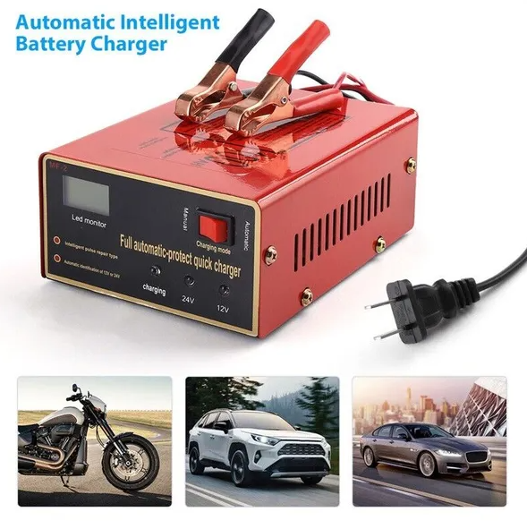 Maintenance Free Battery Charger 12V 24V 10A 140W Output For Electric Car Pro - view 5