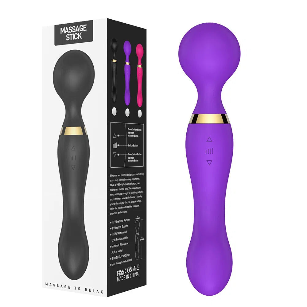 Multispeed Vibrating Rechargeable Magic Massager Wand Personal Full Body Therapy - view 8