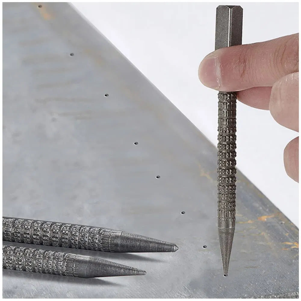 4 Piece Nail Setter & Center Punch Set 4" Wood Metal Super Impact Resistance USA - view 8