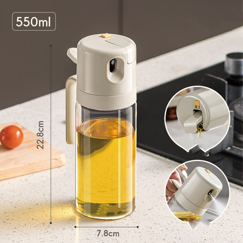 2 In 1 Oil Sprayer Bottle BBQ Cooking Oil Dispenser Olive Oil Pourers Sprayer Kitchen Baking Oil Mister Vinegar Bottle - view 3