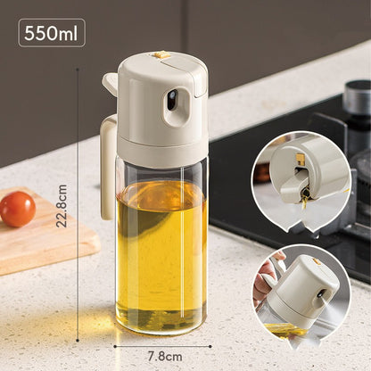 2 In 1 Oil Sprayer Bottle BBQ Cooking Oil Dispenser Olive Oil Pourers Sprayer Kitchen Baking Oil Mister Vinegar Bottle - view 3