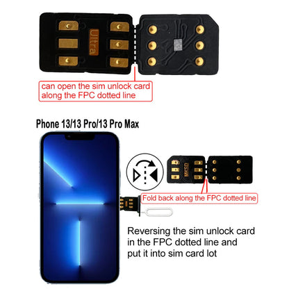 MKSD Ultra V5.3 Unlock Card RSIM Chip Service iPhone 14 13 12 11 X XR 8 7 6 2023 - view 7
