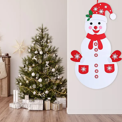 Felt Christmas Snowman Set DIY Felt Christmas Hanging Decorations - view 5
