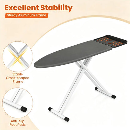Adjustable Height Ironing Board, 7-Level Foldable Ironing Table with Perforated Metal Base - view 5