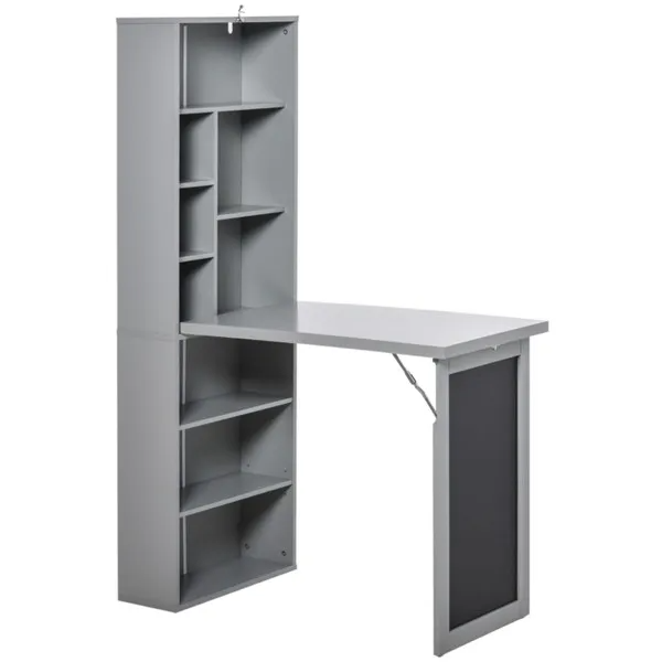 Wall Mount Desk Cabinet-Grey - view 6