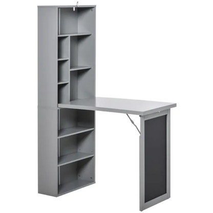 Wall Mount Desk Cabinet-Grey - view 6