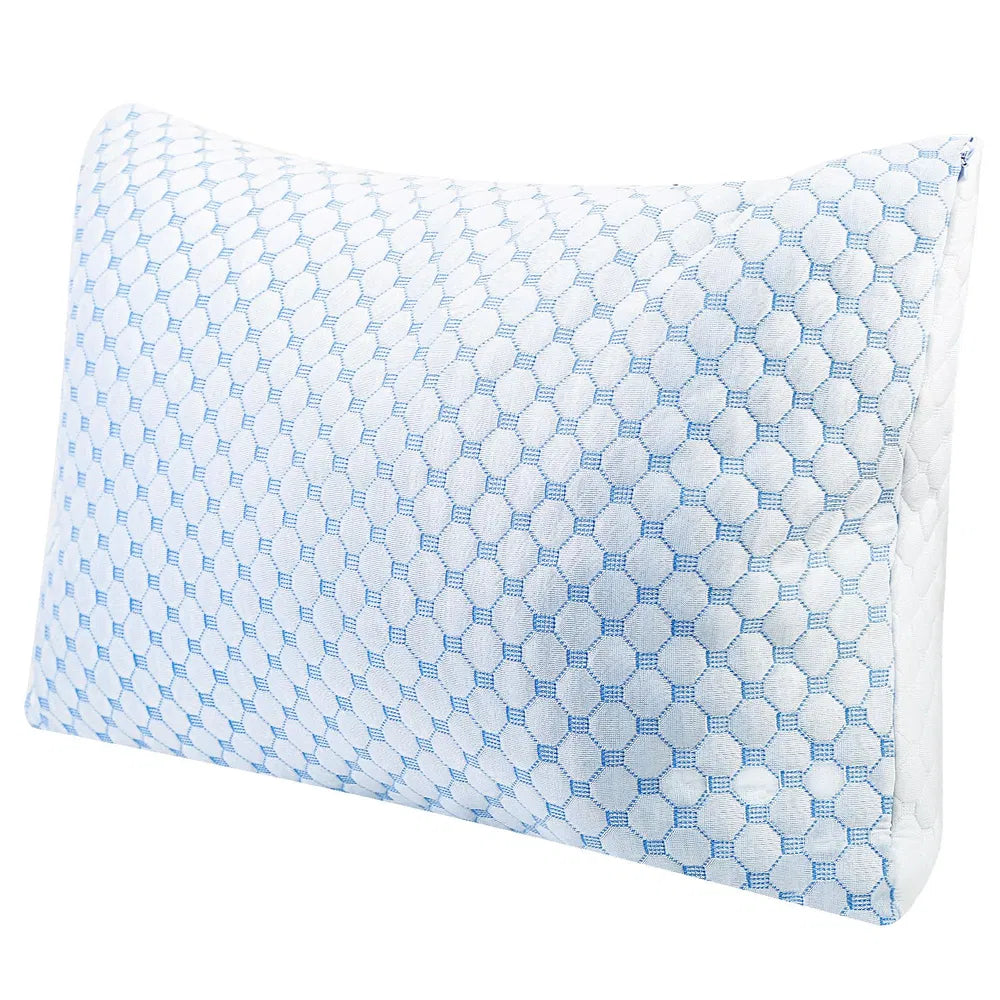 Cooling Memory Foam Pillow Ventilated Soft Bed Pillow With Cooling Gel Infused Memory Foam Heat Reducing Cooling Fiber - view 5