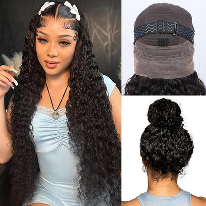 360 Lace Water Wave Human Hair Wig, Natural Color, Density - view 5