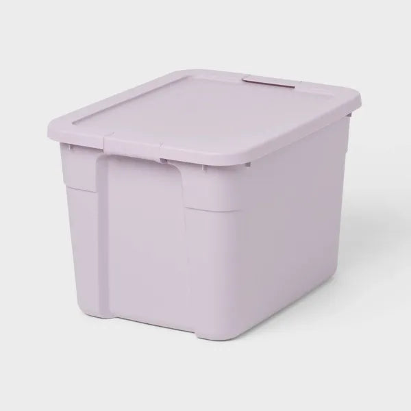 20gal Storage Tote - Portable Gray Utility Tub With Lid, 20 Gallon Capacity, Universal Storage - view 4