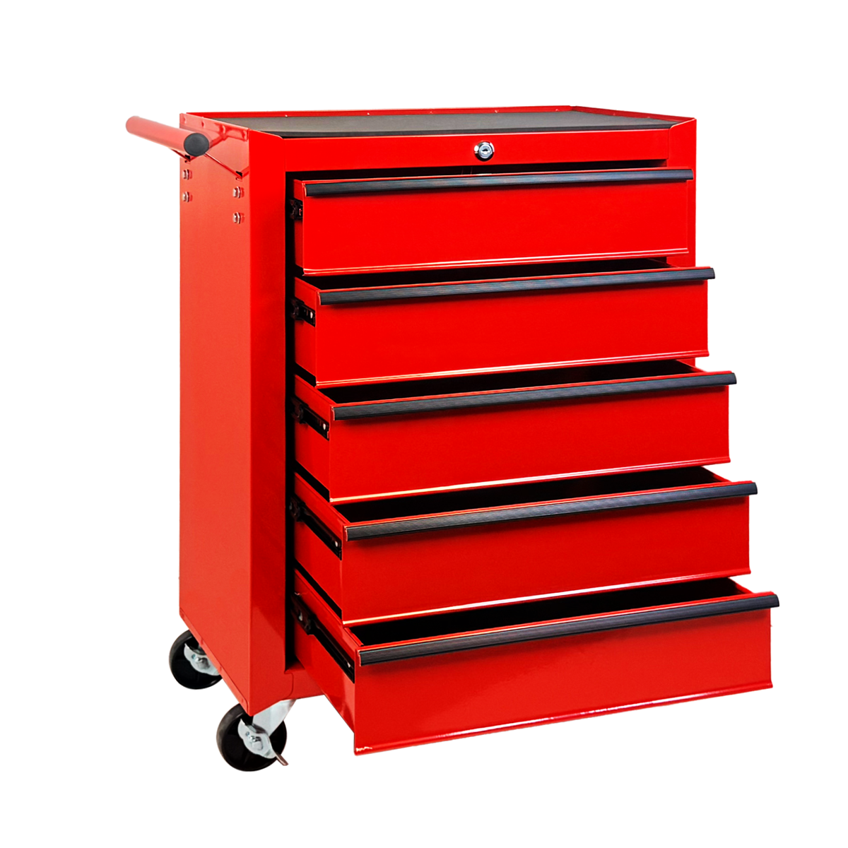Rolling Metal Tool Chest With 5 Drawers, 20inch 5-Drawer Tool Chest Cabinet With Ball Bearing Drawer Slides - view 7