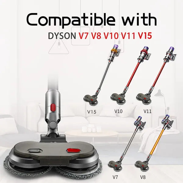 A14G-Suitable For Dyson V6 / V7 / V8 / V10 / V11 Vacuum Cleaner Electric Mop Cleaning Head With Water Tank Mop - view 3