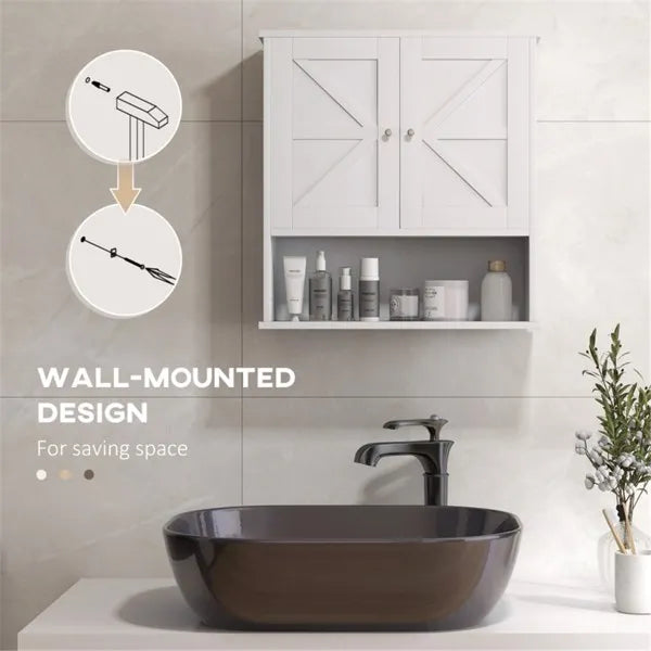 Bathroom Cabinet/Wall Cabinet-White - view 5