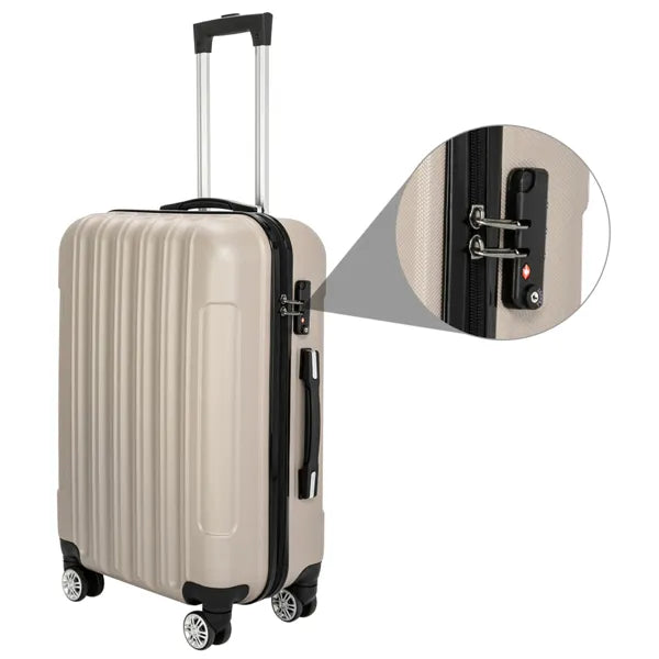 3-in-1 Multifunctional Large Capacity Traveling Storage Suitcase Luggage Set Champagne - view 5