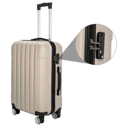 3-in-1 Multifunctional Large Capacity Traveling Storage Suitcase Luggage Set Champagne - view 5