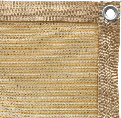 12ft*12ft 90% Beige Sunshade Netting, Outdoor Sun Protection Netting, Nail-on Fixing, Garden, Balcony - view 2