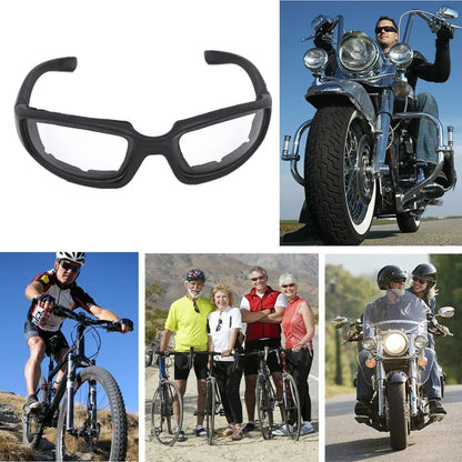 Motorcycle Riding Glasses Wind Resistant Bike Goggles UV Protection Resistant Padded Comfortable Outdoor Sport Goggles - view 5