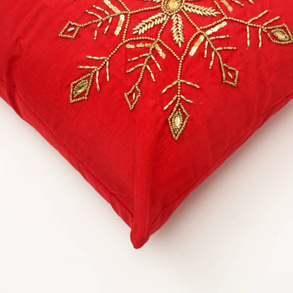 Polyester Lumber Pillow With Bead Work Soft & Stylish Accent - view 3