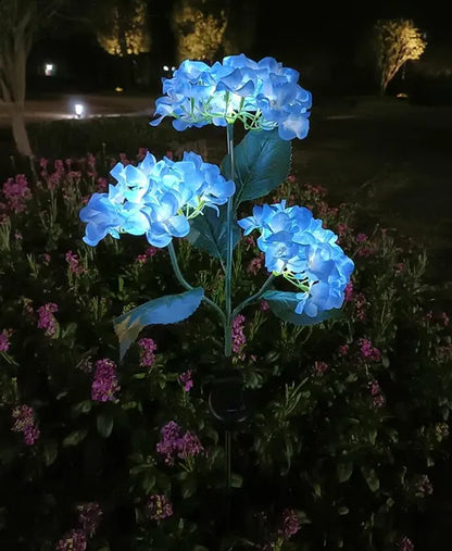 4-piece Set Of Outdoor Solar Courtyard Lights - Larger And More Realistic Embroidered Ball Flower Lights - view 5