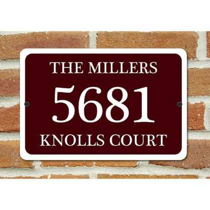 Custom Home Address Metal Plaque Personalized House Number Sign - view 6