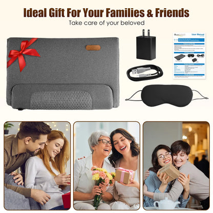 Heated Neck Massager Pillow with 3 Heat Settings (98.6°F-131°F) & 3 Vibration Modes - view 9