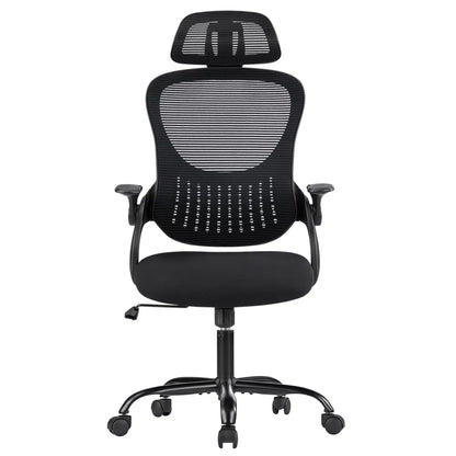 Ergonomic Office Computer Desk Chair, Mesh High Back Rolling Swivel Adjustable Task Chair With Headrest And Flip-up - view 2