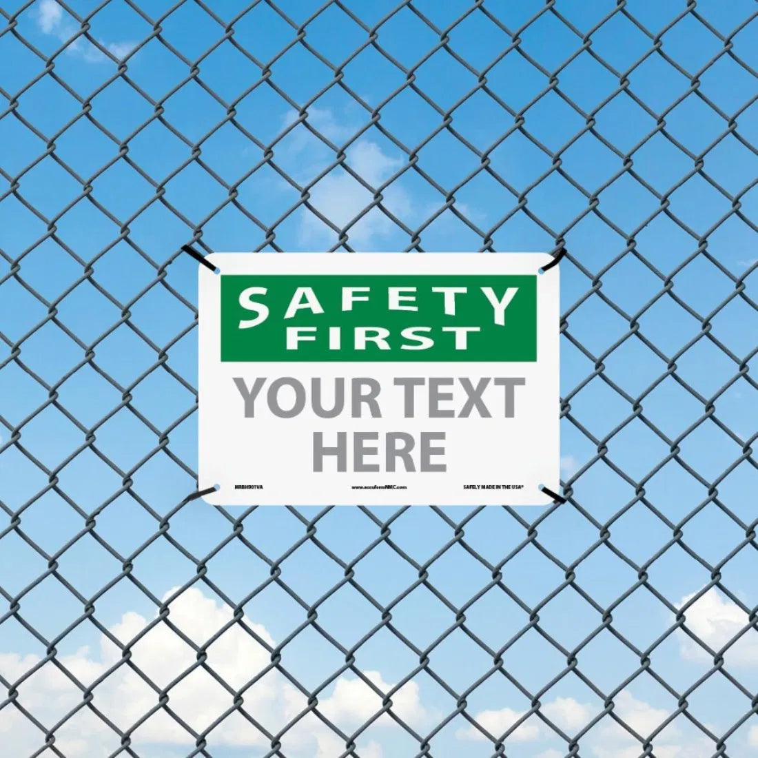 Custom OSHA Style Safety Caution Sign - view 2
