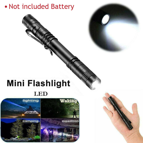 2 PCS Portable Mini LED Flashlight Camping Hiking Handheld Flashlight Pen Work light - view 5