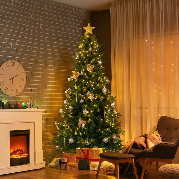 7.5 FT Artificial Christmas Tree With DIY 400 Warm White LED Lights - view 3