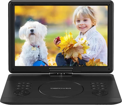DBPOWER 16.9" Portable DVD Player With 14.1" HD Swivel Large Screen, Support DVD/USB/SD Card And Multiple Disc Formats